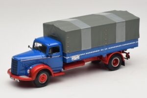 Mercedes L 315 Φορτηγό με Πλατφόρμα Μπλε Κόκκινο Minichamps 1:43 439034420 Μέταλλο
