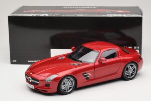 Mercedes SLS AMG C197 Κόκκινο Μεταλλικό Minichamps 1:18 100039020 Μέταλλο - εικόνα 8 από 8