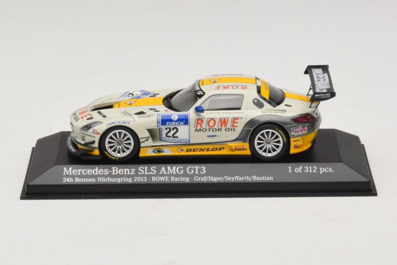 Mercedes SLS AMG GT3 #22 Rowe Racing Graf / Jager Nurburgring 24 Hours 2013 Minichamps 1:43 410133222 Μέταλλο