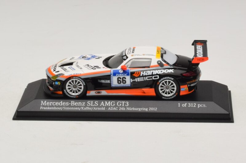 Mercedes SLS AMG GT3 #66 Hankook C. Frankenhout / Simonsen 24 Hours of Nurburgring 2012 Minichamps 1:43 437123266 Μέταλλο