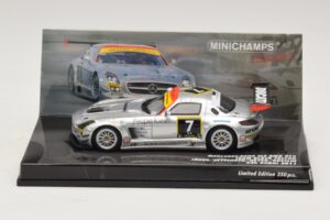 Mercedes SLS AMG GT3 #7 Black Falcon Jager / Seyffarth 24 Hours of Dubai 2011 Minichamps 1:43 437110307 Μέταλλο
