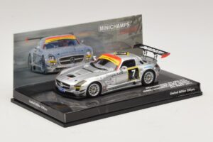 Mercedes SLS AMG GT3 #7 Black Falcon Jager / Seyffarth 24 Hours of Dubai 2011 Minichamps 1:43 437110307 Μέταλλο - εικόνα 2 από 5