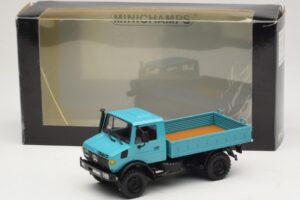 Mercedes Unimog 1300 L Φορτηγό με Πλατφόρμα Μπλε Minichamps 1:43 439033020 Μέταλλο - εικόνα 6 από 6