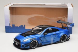 Nissan GT-R R35 Liberty Walk Work T2 Μπλε Μεταλλικό Solido 1:18 S1805801 Μέταλλο - εικόνα 6 από 6