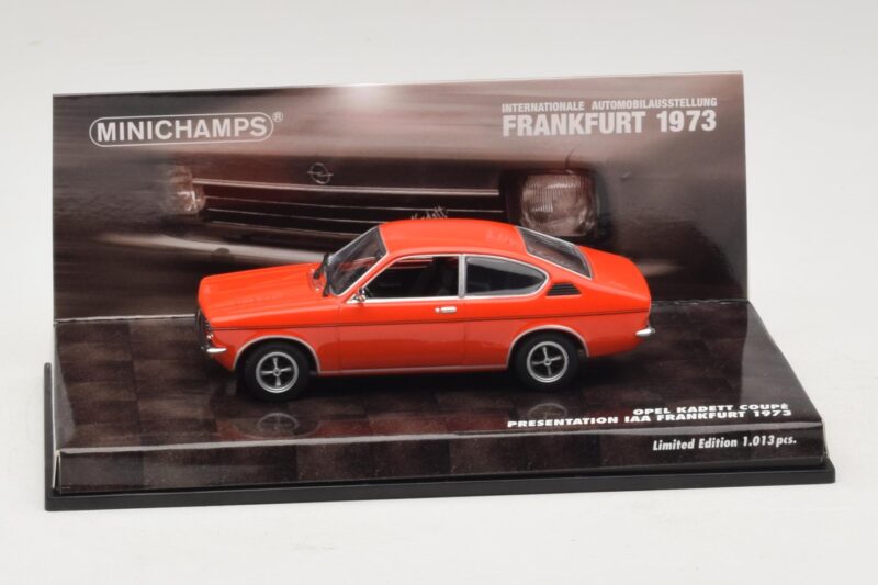 Opel Kadett C Κουπέ Παρουσίαση IAA Frankfurt Κόκκινο Minichamps 1:43 436045620 Μέταλλο