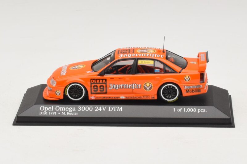 Opel Omega 3000 24V #99 Jägermeister M. Reuter DTM 1991 Minichamps 1:43 400914499 Μέταλλο