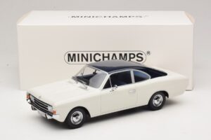 Opel Rekord C Κουπέ Λευκό Μπλε Minichamps 1:18 107047021 Ρητίνη - εικόνα 6 από 6