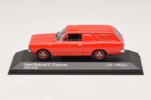 Opel Rekord Caravan Norwegian Post Minichamps 1:43 433046195 Μέταλλο