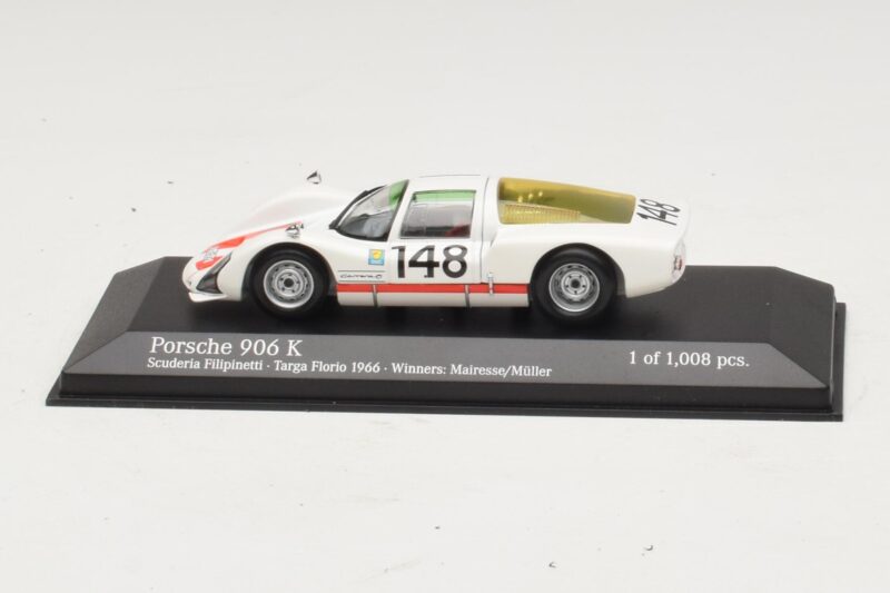 Porsche 906 K Scuderia Filipinetti #148 W. Mairesse / H. Muller Targa Florio Winners 1966 Minichamps 1:43 Porsche 906 K Scuderia Filipinetti #148 W. Mairesse / H. Muller Targa Florio Winners 1966 Minichamps 1:43 400666648 Μέταλλο