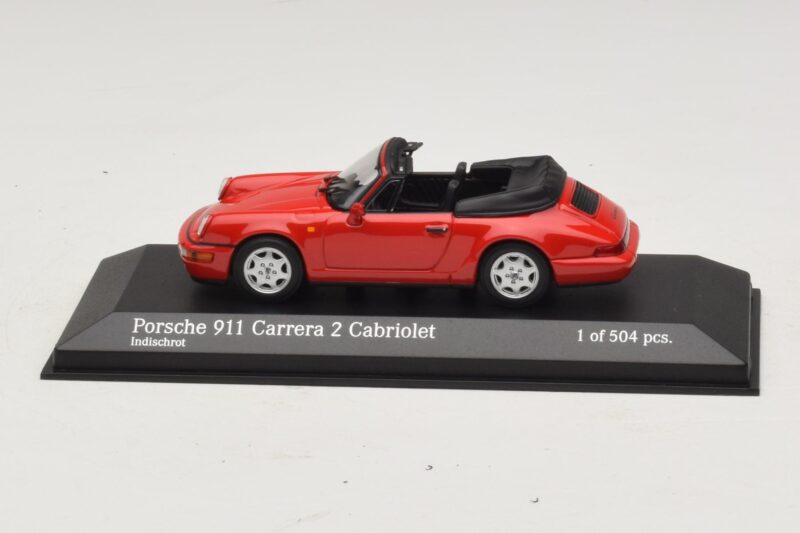 Porsche 911 964 Carrera 2 Cabriolet Κόκκινο Minichamps 1:43 430067330 Μέταλλο