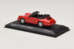 Porsche 911 964 Carrera 2 Cabriolet Κόκκινο Minichamps 1:43 430067330 Μέταλλο - εικόνα 3 από 4