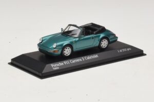 Porsche 911 964 Carrera 2 Cabriolet Τιρκουάζ Minichamps 1:43 430067332 Μέταλλο - εικόνα 2 από 4