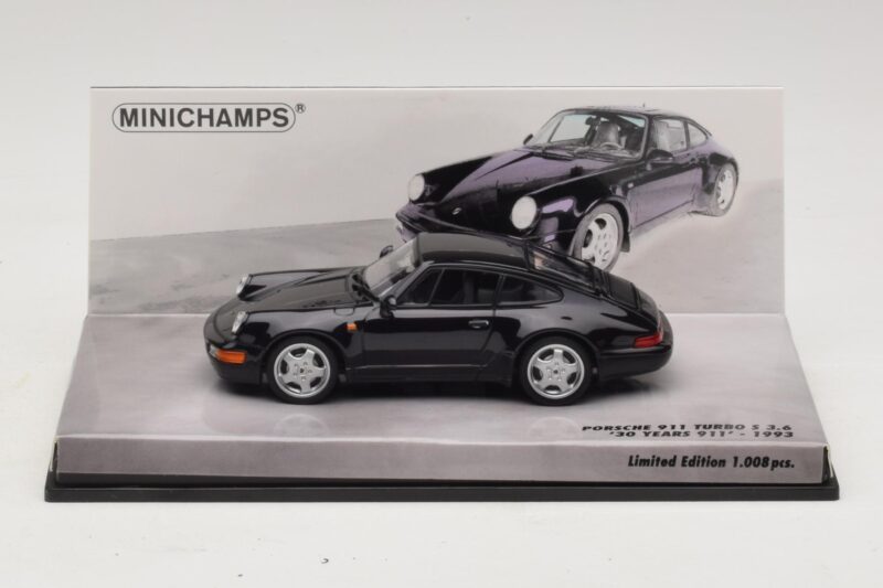 Porsche 911 964 Turbo S 3.6 30ή Επέτειος Μαύρο Minichamps 1:43 436069171 Μέταλλο