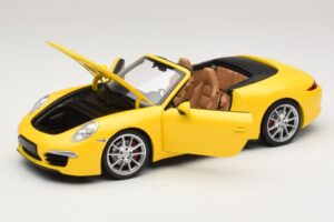 Porsche 911 991 Carrera S Καμπριολέ Κίτρινο Minichamps 1:18 100061031 Μέταλλο - εικόνα 2 από 8