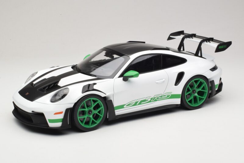 Porsche 911 992 GT3 RS Tribute to Carrera RS Λευκό Python Green Norev 1:12 127535 Μέταλλο