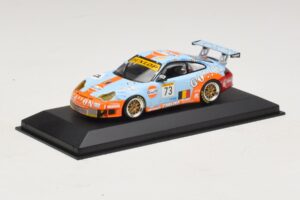 Porsche 911 996 GT3 RSR Gulf #73 Lefort / Lambert 1000km Spa 2005 Minichamps 1:43 400056473-P1 Μέταλλο - εικόνα 2 από 4