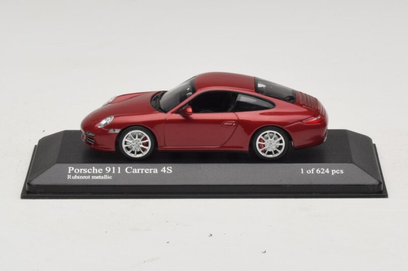 Porsche 911 997 Carrera 4S Red Metallic Minichamps 1:43 400066422 Μέταλλο