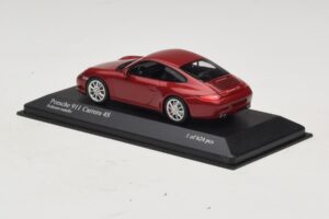 Porsche 911 997 Carrera 4S Red Metallic Minichamps 1:43 400066422 Μέταλλο - εικόνα 3 από 4