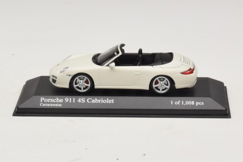 Porsche 911 997 Carrera 4S Καμπριολέ Λευκό Minichamps 1:43 400066431 Μέταλλο