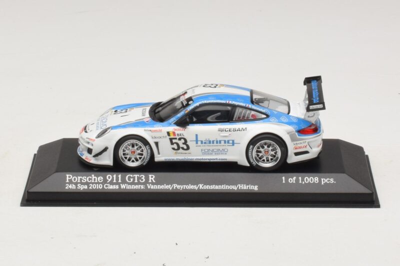 Porsche 911 997 GT3 R #53 Vannelet / Pyroles Class Winners 24 Hours of Spa 2010 Minichamps 1:43 400108953 Μέταλλο