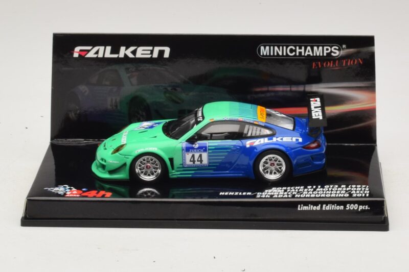Porsche 911 997 GT3 R Falken #44 Nurburgring 2011 Minichamps 1:43 447116144 Μέταλλο