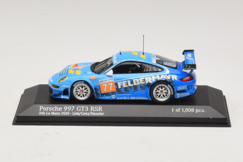 Porsche 911 997 GT3 RSR GT2 #77 M. Lieb / R. Lietz / W. Henzler 24 Hours of Le Mans 2010 Minichamps 1:43 Porsche 911 997 GT3 RSR GT2 #77 M. Lieb / R. Lietz / W. Henzler 24 Hours of Le Mans 2010 Minichamps 1:43 410106977 Μέταλλο