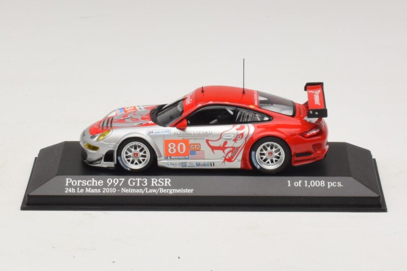 Porsche 911 997 GT3 RSR GT2 #80 S. Neiman / D. Law 24 Hours of Le Mans 2010 Minichamps 1:43 410106980 Μέταλλο