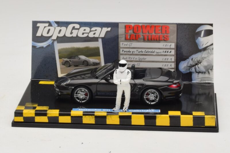 Porsche 911 997 Turbo Cabriolet Μαύρο Top Gear Edition Minichamps 1:43 519436930 Μέταλλο
