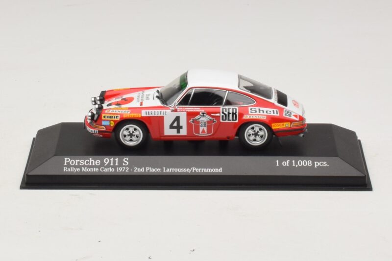 Porsche 911 S #4 G. Larrousse / J-C. Perramond 2nd Place Rally Monte Carlo 1972 Minichamps 1:43 Porsche 911 S #4 G. Larrousse / J-C. Perramond 2nd Place Rally Monte Carlo 1972 Minichamps 1:43 400726804 Μέταλλο