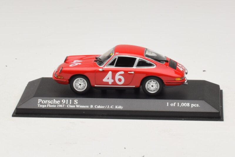 Porsche 911 S #46 Cahier / Killy Class Winners Targa Florio 1967 Minichamps 1:43 430676746 Μέταλλο