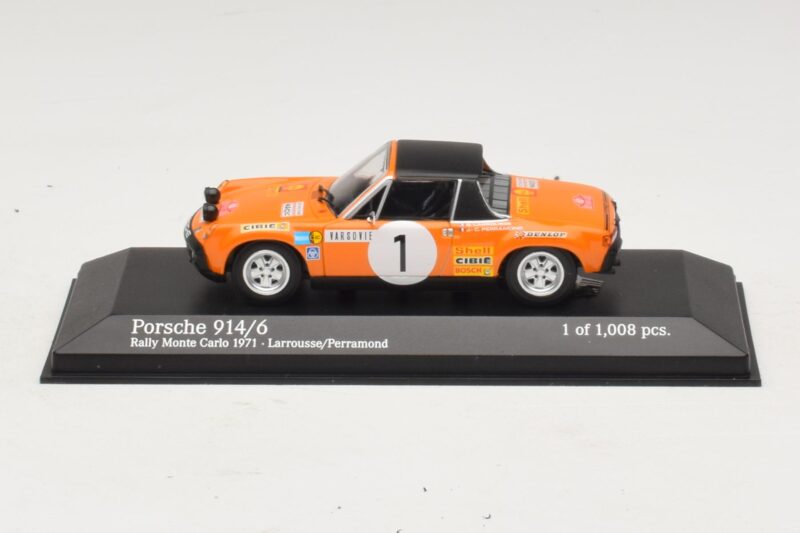 Porsche 914/6 #1 G. Larrousse / J-C. Perramond Rally Monte Carlo 1971 Minichamps 1:43 Porsche 914/6 #1 G. Larrousse / J-C. Perramond Rally Monte Carlo 1971 Minichamps 1:43 400716501 Μέταλλο