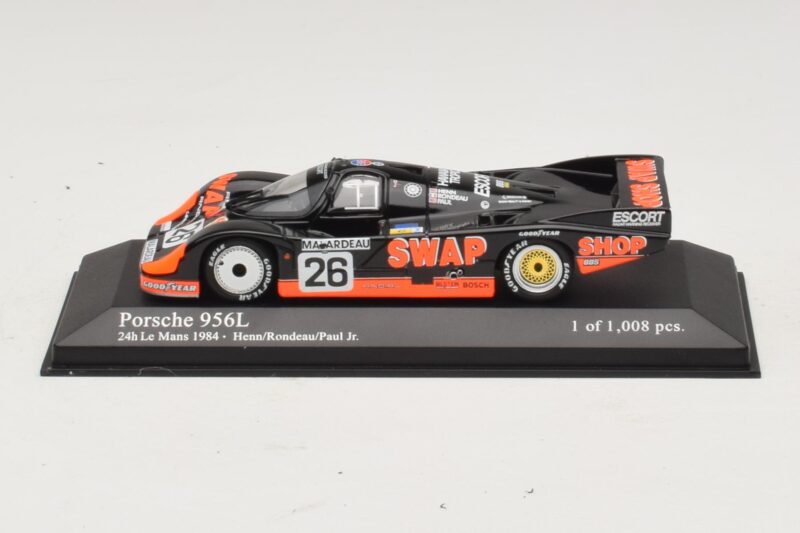 Porsche 956L #26 T-Bird Swap Shop P. Henn / J. Rondeau 24 Hours of Le Mans 1984 Minichamps 1:43 Porsche 956L #26 T-Bird Swap Shop P. Henn / J. Rondeau 24 Hours of Le Mans 1984 Minichamps 1:43 430846526 Μέταλλο