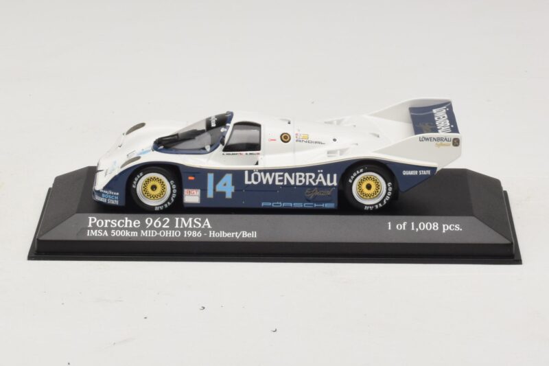 Porsche 962 IMSA #14 A. Holbert / D. Bell Mid-Ohio 500km 1986 Minichamps 1:43 Porsche 962 IMSA #14 A. Holbert / D. Bell Mid-Ohio 500km 1986 Minichamps 1:43 400866514 Μέταλλο
