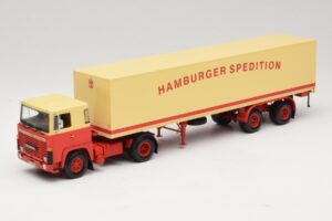 Scania LB111S Koffersattelzug Hamburger Spedition Minichamps 1:43 499123880 Μέταλλο