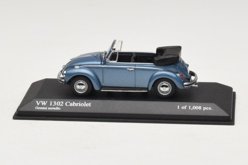 Volkswagen 1302 Καμπριολέ Μπλε Μεταλλικό Minichamps 1:43 430055042 Μέταλλο