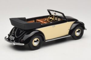 Volkswagen Beetle Καμπριολέ Μαύρο Κρεμ Minichamps 1:18 107054131 Ρητίνη - εικόνα 2 από 6