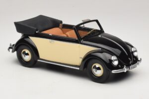 Volkswagen Beetle Καμπριολέ Μαύρο Κρεμ Minichamps 1:18 107054131 Ρητίνη - εικόνα 4 από 6