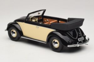 Volkswagen Beetle Καμπριολέ Μαύρο Κρεμ Minichamps 1:18 107054131 Ρητίνη - εικόνα 5 από 6