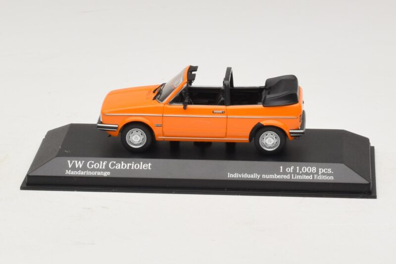 Volkswagen Golf Mk1 Καμπριολέ Πορτοκαλί Minichamps 1:43 400055131 Μέταλλο