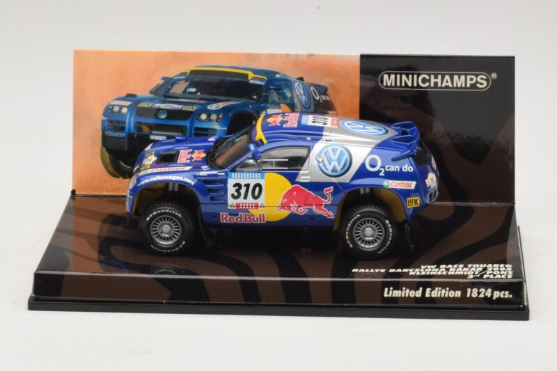 Volkswagen Race Touareg Red Bull #310 J. Kleinschmidt / F. Pons Dakar Rally 2005 Minichamps 1:43 436055310 Μέταλλο