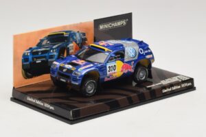 Volkswagen Race Touareg Red Bull #310 J. Kleinschmidt / F. Pons Dakar Rally 2005 Minichamps 1:43 436055310 Μέταλλο - εικόνα 2 από 5