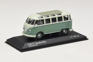 Volkswagen T1 Samba Bus Τιρκουάζ Μπλε Λευκό Minichamps 1:43 430052306 Μέταλλο - εικόνα 2 από 4