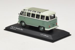 Volkswagen T1 Samba Bus Τιρκουάζ Μπλε Λευκό Minichamps 1:43 430052306 Μέταλλο - εικόνα 3 από 4