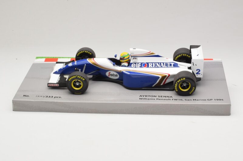 Williams FW16 Renault #2 A. Senna San Marino GP 1994 Minichamps 1:18 543941833 Μέταλλο