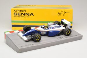 Williams FW16 Renault #2 A. Senna San Marino GP 1994 Minichamps 1:18 543941833 Μέταλλο - εικόνα 6 από 7