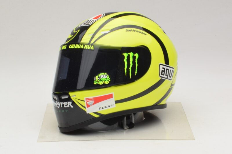 Κράνος AGV V. Rossi MotoGP Valencia Test 2009 Minichamps 1:2 327100066 Μέταλλο