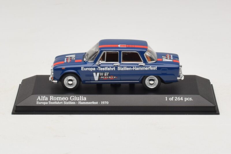 Alfa Romeo Giulia Europa-Testfahrt Sizilien-Hammerfest Minichamps 1:43 400120905 Μέταλλο