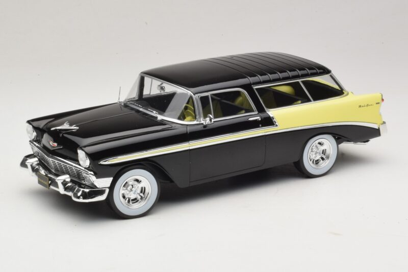 Chevrolet Bel Air Nomad Custom Μαύρο & Ανοιχτό Κίτρινο KK-Scale 1:18 KKDC181293 Μέταλλο