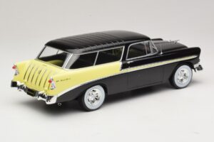 Chevrolet Bel Air Nomad Custom Μαύρο & Ανοιχτό Κίτρινο KK-Scale 1:18 KKDC181293 Μέταλλο - εικόνα 2 από 6