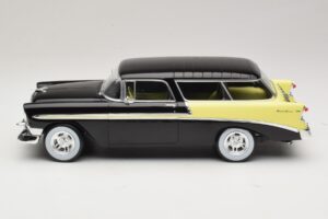 Chevrolet Bel Air Nomad Custom Μαύρο & Ανοιχτό Κίτρινο KK-Scale 1:18 KKDC181293 Μέταλλο - εικόνα 3 από 6